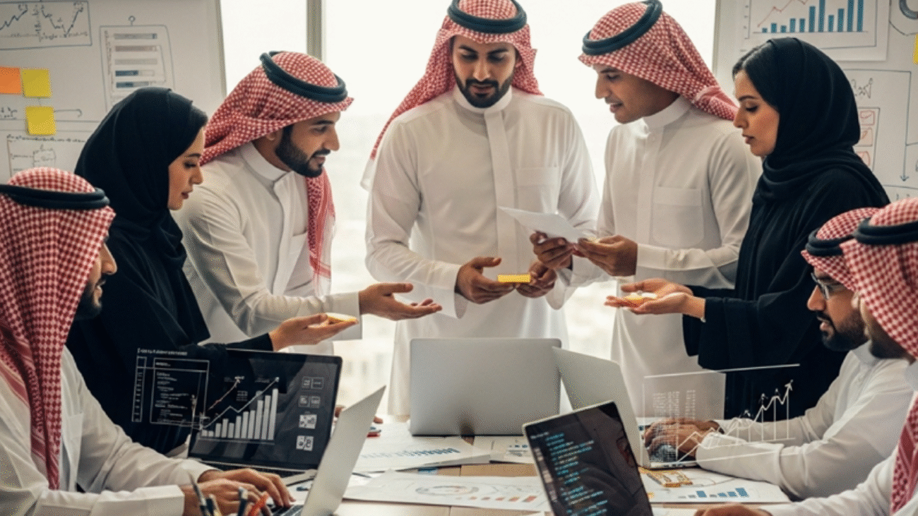 فريق TaaS متنوع من المحترفين يتعاون لدفع الابتكار وتحقيق النجاح في بيئة عمل سريعة الوتيرة.