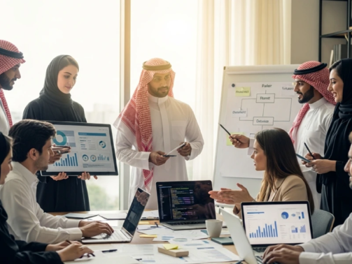 تشكيلة فريق TaaS المثالي من مطورين، مصممين، ومسوقين يعملون معًا لتقديم حلول متكاملة للشركات الناشئة والمشاريع الرقمية.